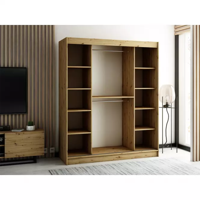 Szafa Lamelo 1 180 Dąb Artisan/Czarny