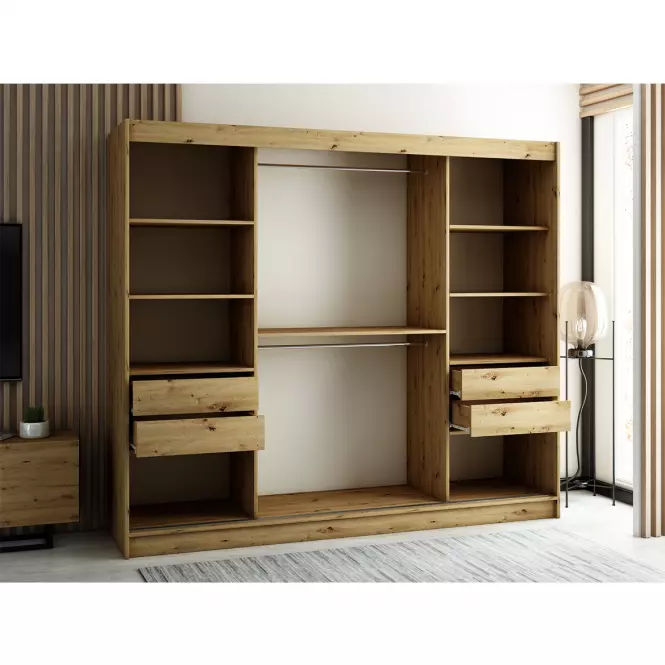 Szafa Lamelo 1 250 Dąb Artisan/Czarny