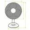 Wentylator biurkowy 9” VO0021 Czarny,3