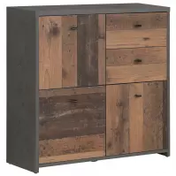 Komoda Best Chest Old Wood Vin/Beton