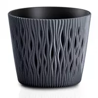 Doniczka SANDY ROUND antracyt DSR190-S433