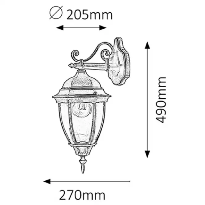 Lampa ogrodowa Toronto 8381 K1D