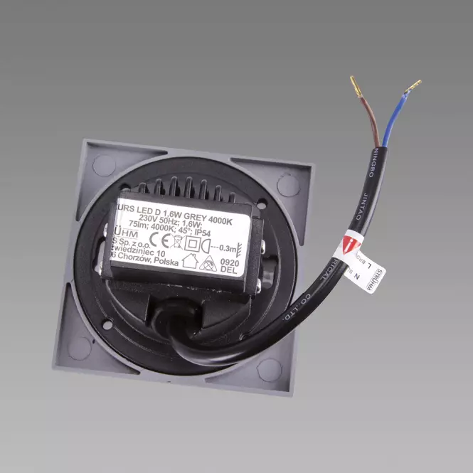 Kinkiet Kurs LED D 1.6W Grey NW 03907 K1