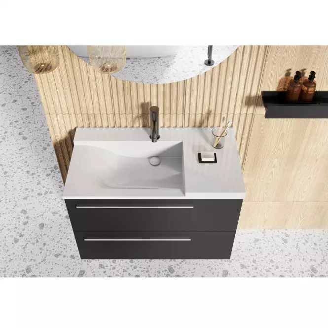 Szafka Royal 90 2S czarny mat