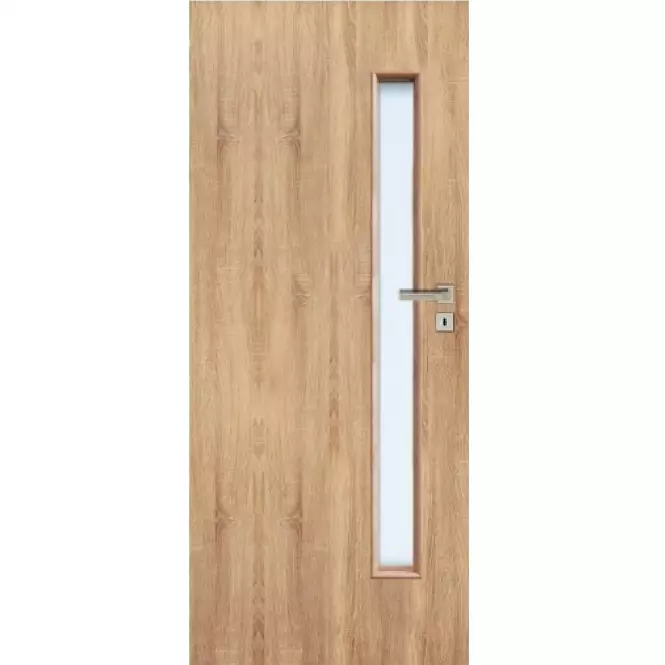 Drzwi wewnętrzne Iza 3*3 80L Dąb Sonoma L2