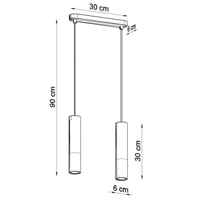 Lampa wisząca Pennala 2 biała