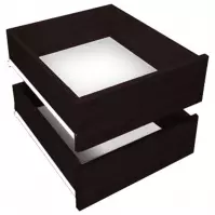 Komplet Szuflad (2SZT) 250 Czarny