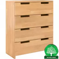 Komoda Drewniana Bukowa 4s Skandica Spectrum Naturalny