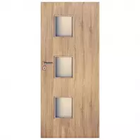 Drzwi wewnętrzne Trio 3*3 80P Dąb Sonoma L2
