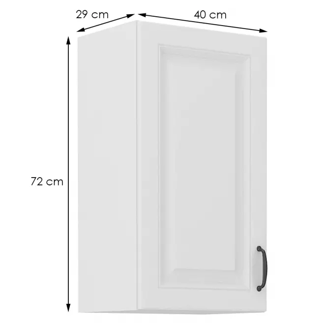 Szafka kuchenna STILO biały mat/biały 40g-72 1f