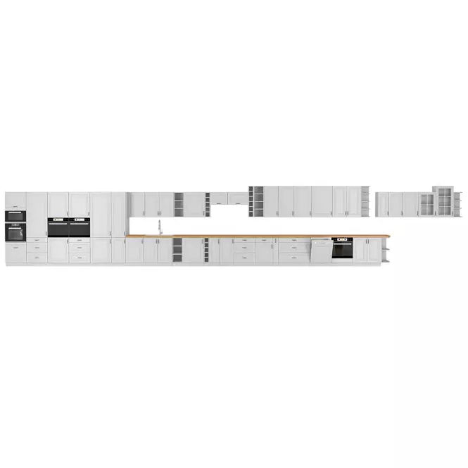 Szafka kuchenna STILO biały mat/biały 40gs-72 1f,4