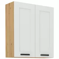 Szafka kuchenna LUNA biały mat/artisan  80g-90 2f