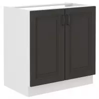 Szafka kuchenna STILO grafit mat/biały 80zl 2f bb