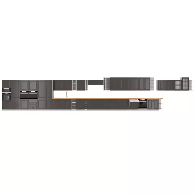 Szafka kuchenna STILO grafit mat/biały 105 nd 1f bb,3
