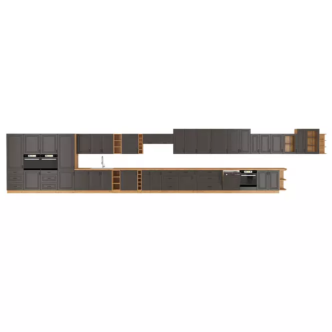 Szafka kuchenna STILO grafit mat/artisan 105 nd 1f bb,4