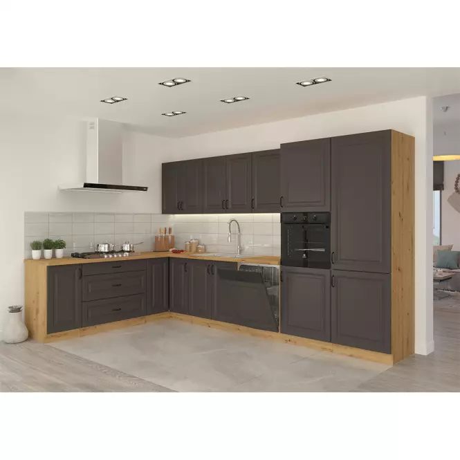 Szafka kuchenna STILO grafit mat/artisan 50zl 1f bb,9