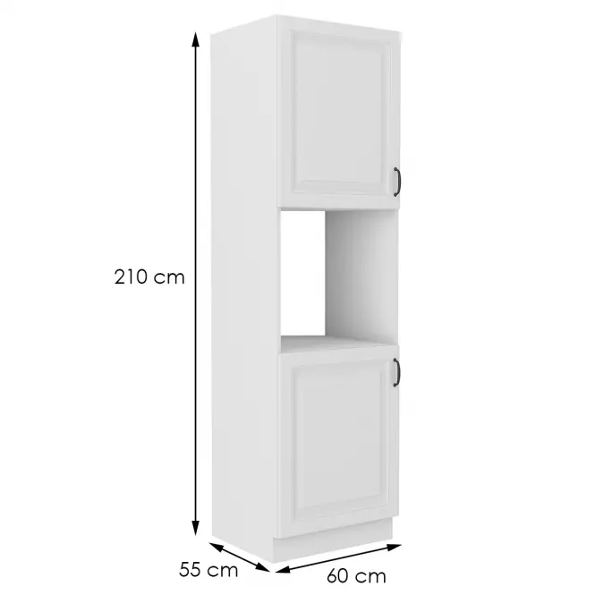 Szafka kuchenna STILO biały mat/biały 60dp-210 2f,2
