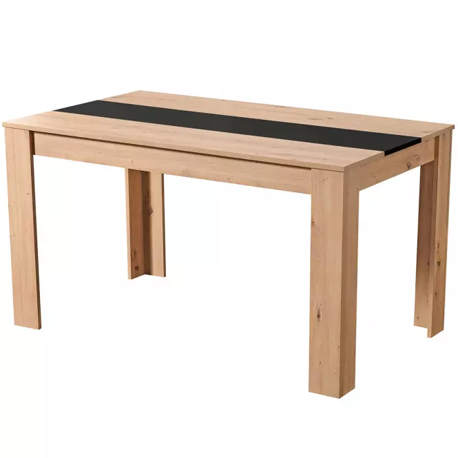 Stół Domus dąb artisan/czarny