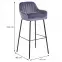 Krzesło barowe 2-170a Grey Velvet,2
