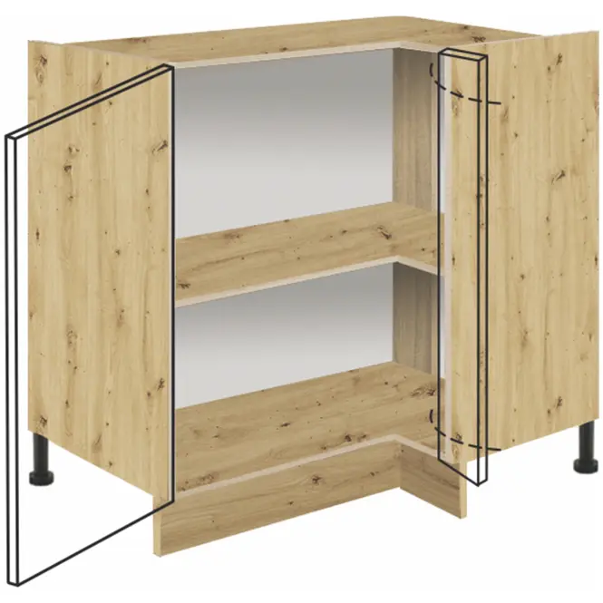 Szafka Kuchenna Glamour15d Lewa Green,3