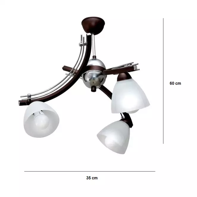 Lampa Rubik 2598 Brąz LW3