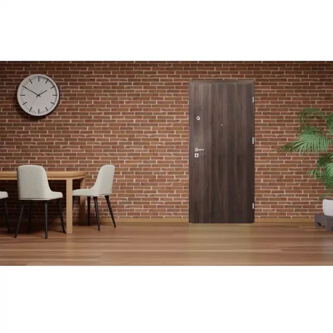 Drzwi wewnętrzne wejściowe Kleopatra 80P ciemny colum