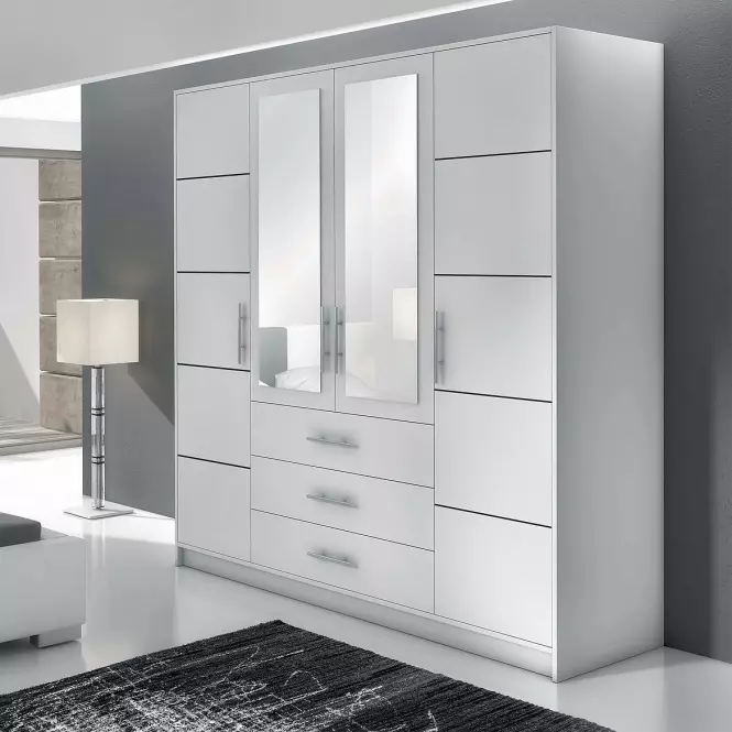 Szafa Bali D4 196 cm  biała