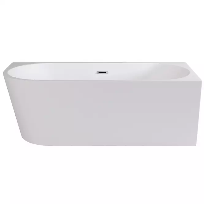 Wanna wolnostojąca narożna Zoya 150/75 P+Klik-Klak z przelewem prostokątnym Slim chrom