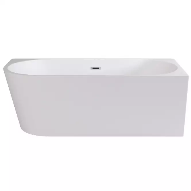 Wanna wolnostojąca narożna Zoya 170/80 P+Klik-Klak z przelewem prostokątnym Slim chrom