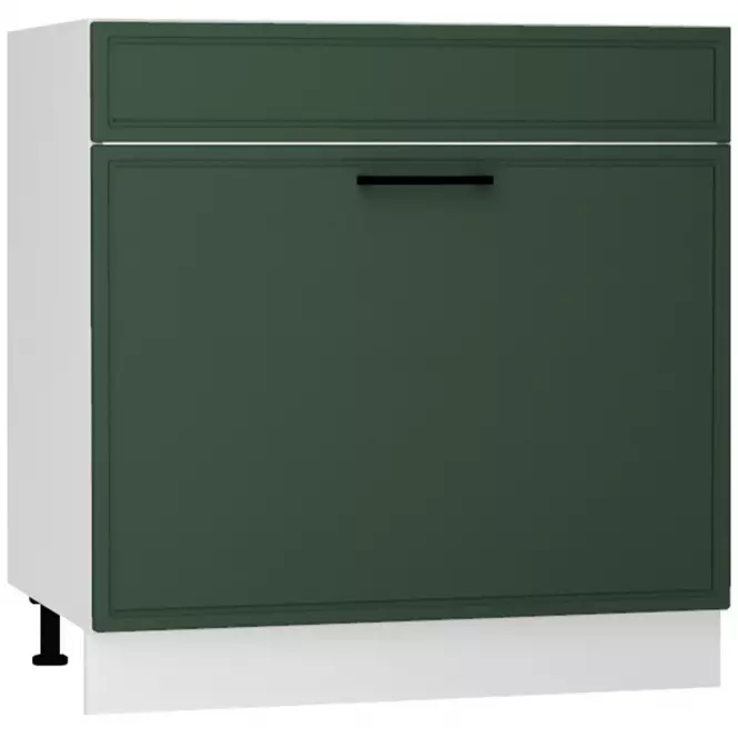 Szafka Kuchenna Emily D80ZL S/1 ZASL zielona mat
