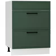 Szafka Kuchenna Emily D60PC S/2 ZASL zielona mat