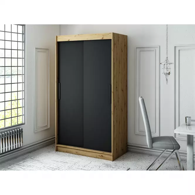 Szafa Halifax T 120 Dąb Artisan/Czarny