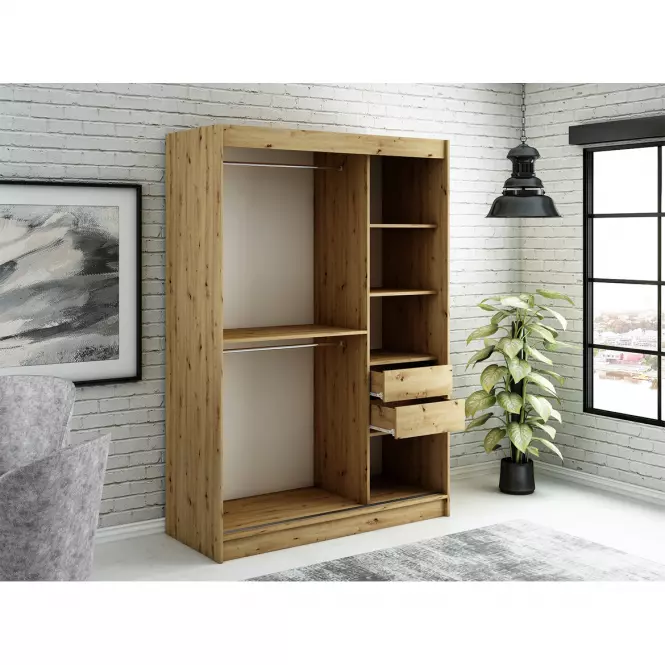 Szafa Halifax T 150 Dąb Artisan/Czarny