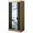 Szafa Halifax T1 100 Dąb Artisan/Czarny/Lustro