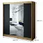 Szafa Halifax T1 200 Dąb Artisan/Czarny/Lustro,2