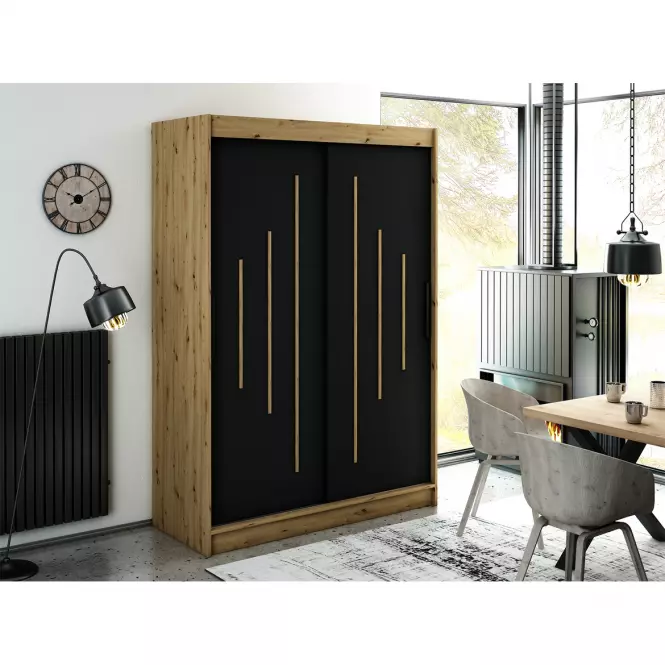Szafa Halifax Y 150 Dąb Artisan/Czarny