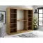 Szafa Halifax Y1 250 Dąb Artisan/Czarny/Lustro,4