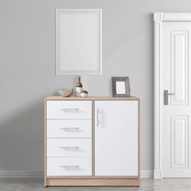 Komoda Smart SRK2 dąb sonoma / biały,3