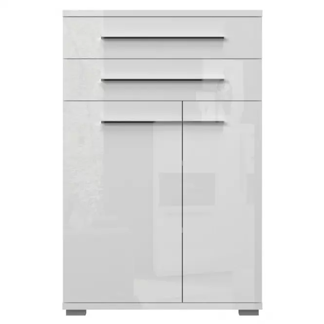 Komoda 2d2s Piano lakierowana Cpl22 Biały Połysk