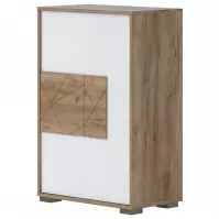 Komoda Stela Cpl1 lakierowana Tobacco Oak/Crystal White