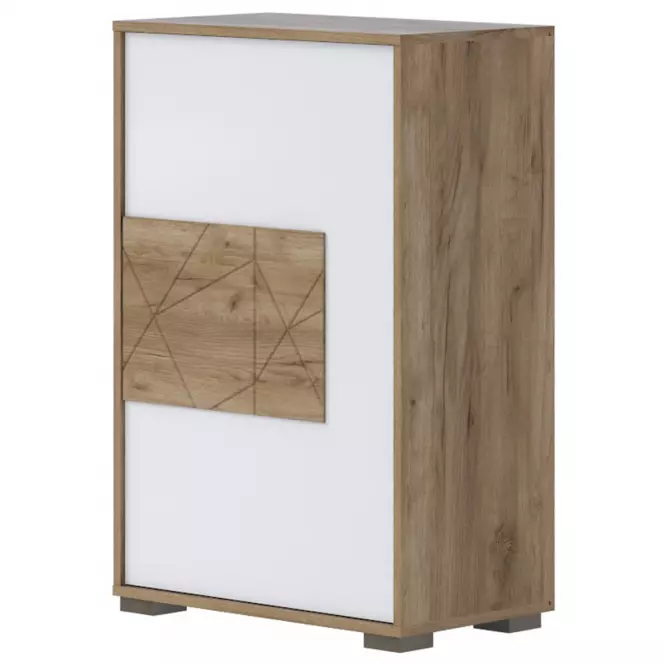 Komoda Stela Cpl1 lakierowana Tobacco Oak/Crystal White