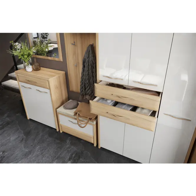 Szafa 2d Gala V2 lakierowana Pacific Walnut/Beige