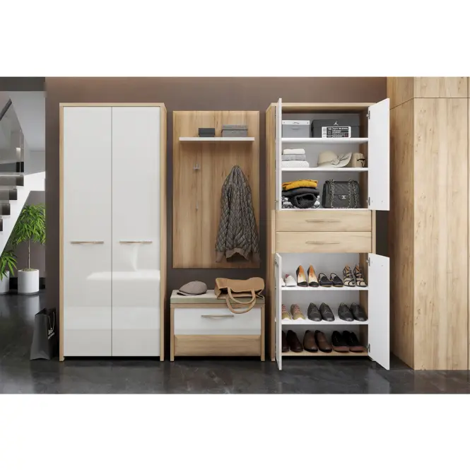 Szafa 2d Gala V2 lakierowana Pacific Walnut/Beige