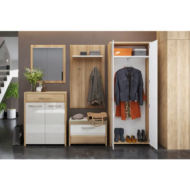 Szafa 2d Gala V2 lakierowana Pacific Walnut/Beige