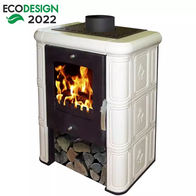 Piec stalowo-kaflowy Picobello II drab 6kw