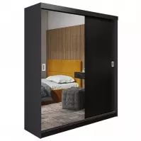 Szafa Retro 138 1L grafit / front czarny