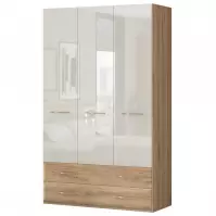 Szafa 3d2s Gala lakierowana p32/gl pacific walnut/beige