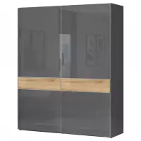 Szafa 2d Onyx pk181/on lakierowana pacific walnut/anthracit