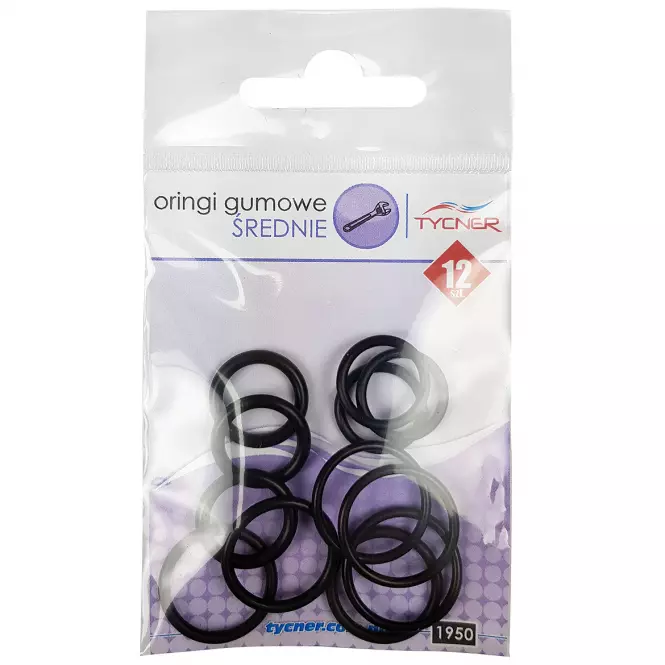 Zestaw oringów średnich 12 elementów