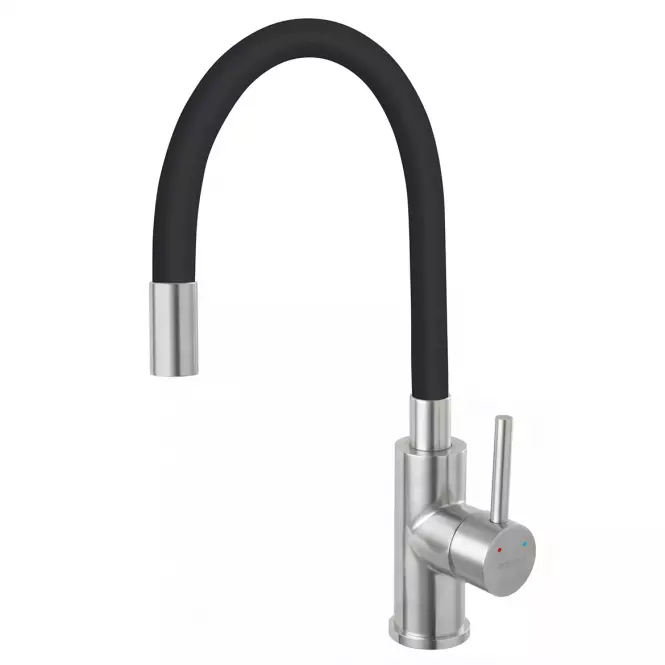 Bateria kuchenna elastyczna Fitness inox czarna